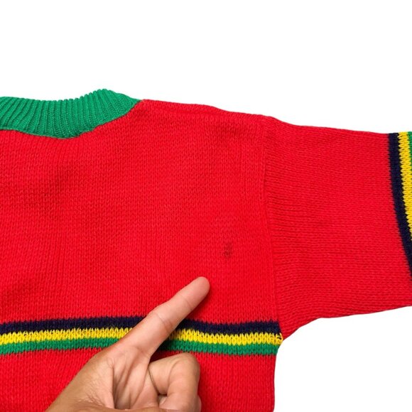 Vintage McDonalds McKids Airplane Knit Sweater Boys Size 2T - Picture 7 of 9